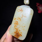 和田玉籽料平安无事牌（59.3g）