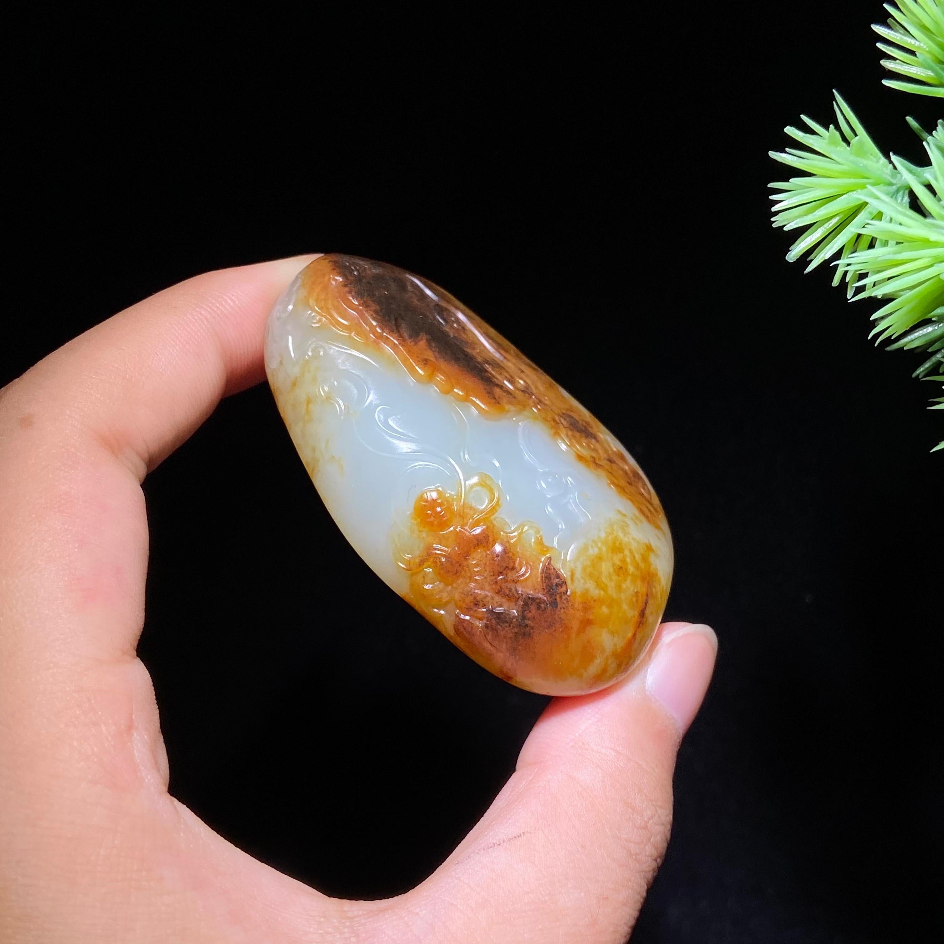 和田玉籽料悟道（54.2g）