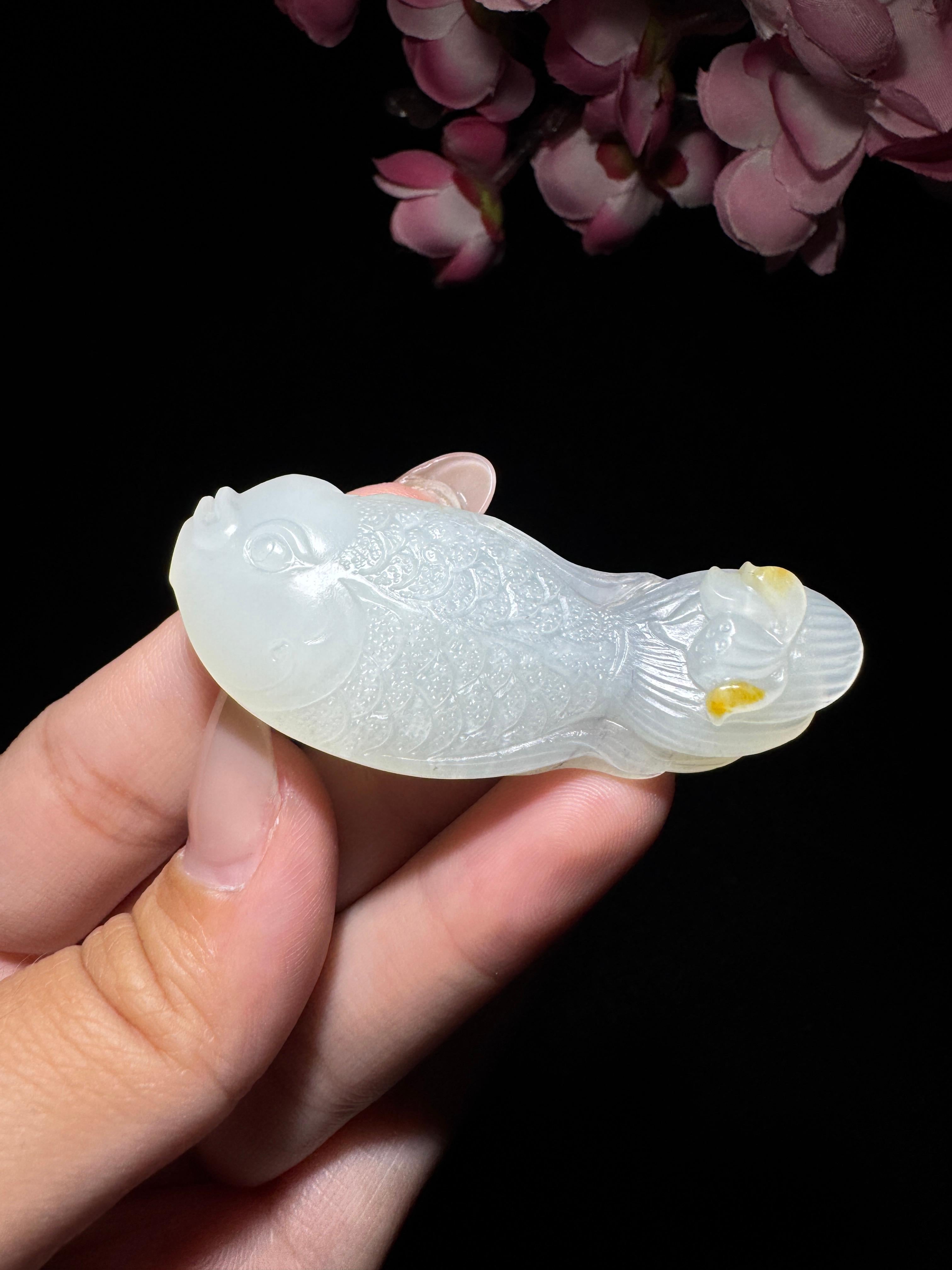 和田玉籽料青花鱼（21.3g）