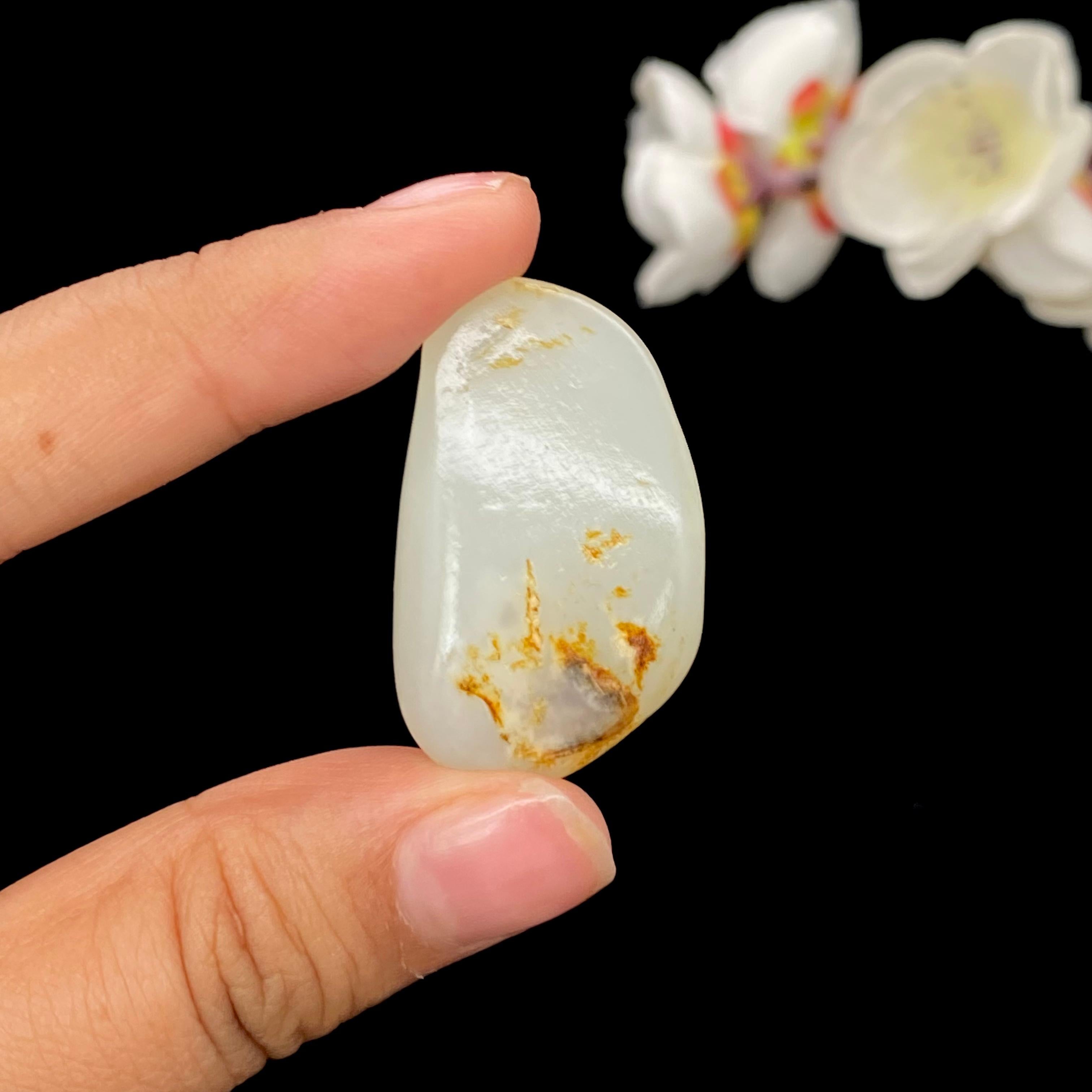 和田玉洒金皮籽料吊坠籽（13.2g）