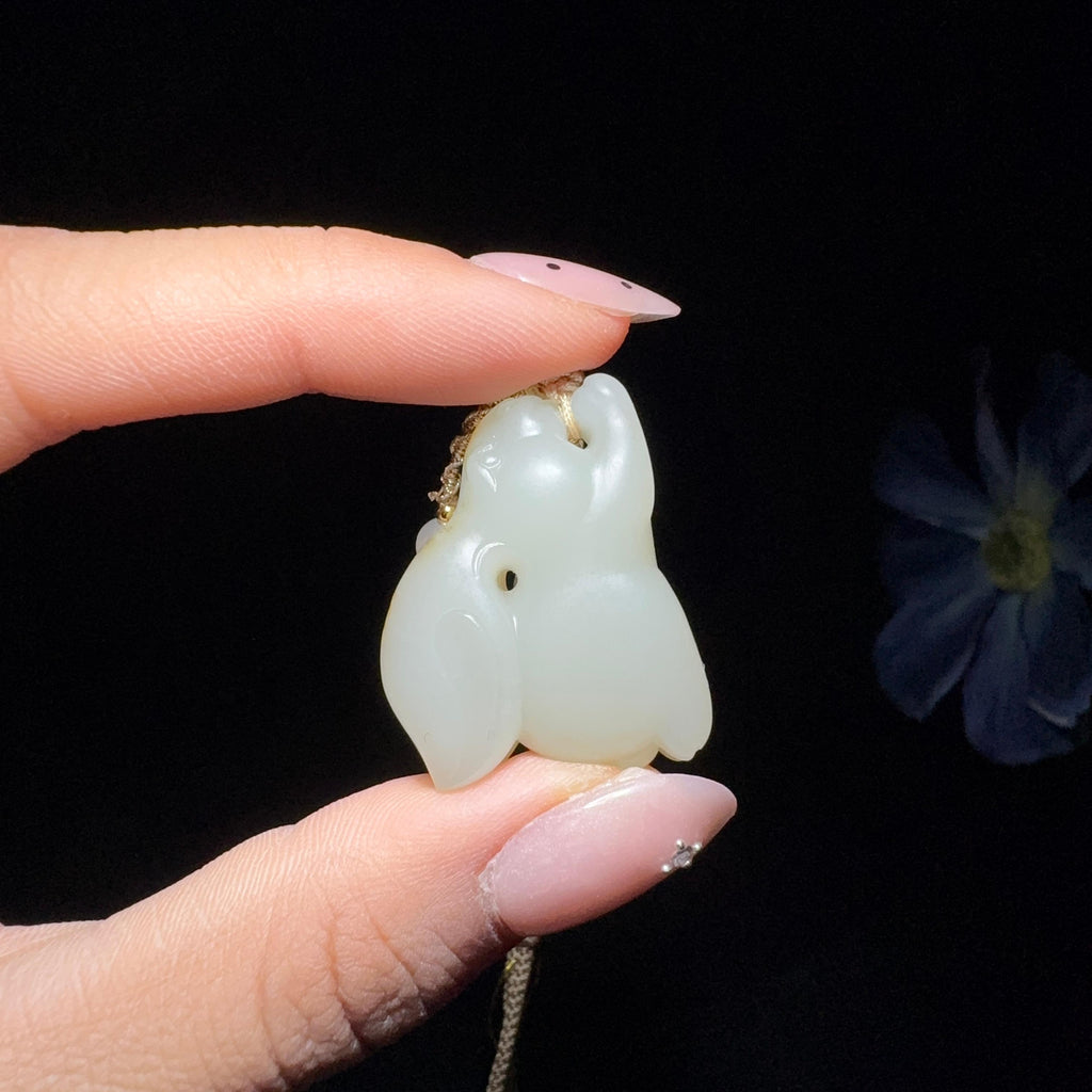 和田玉籽料兔子（16.3g）