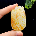 和田玉籽料龙纹把件（56.4g）