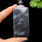 和田玉籽料青花无事牌（91.3g）