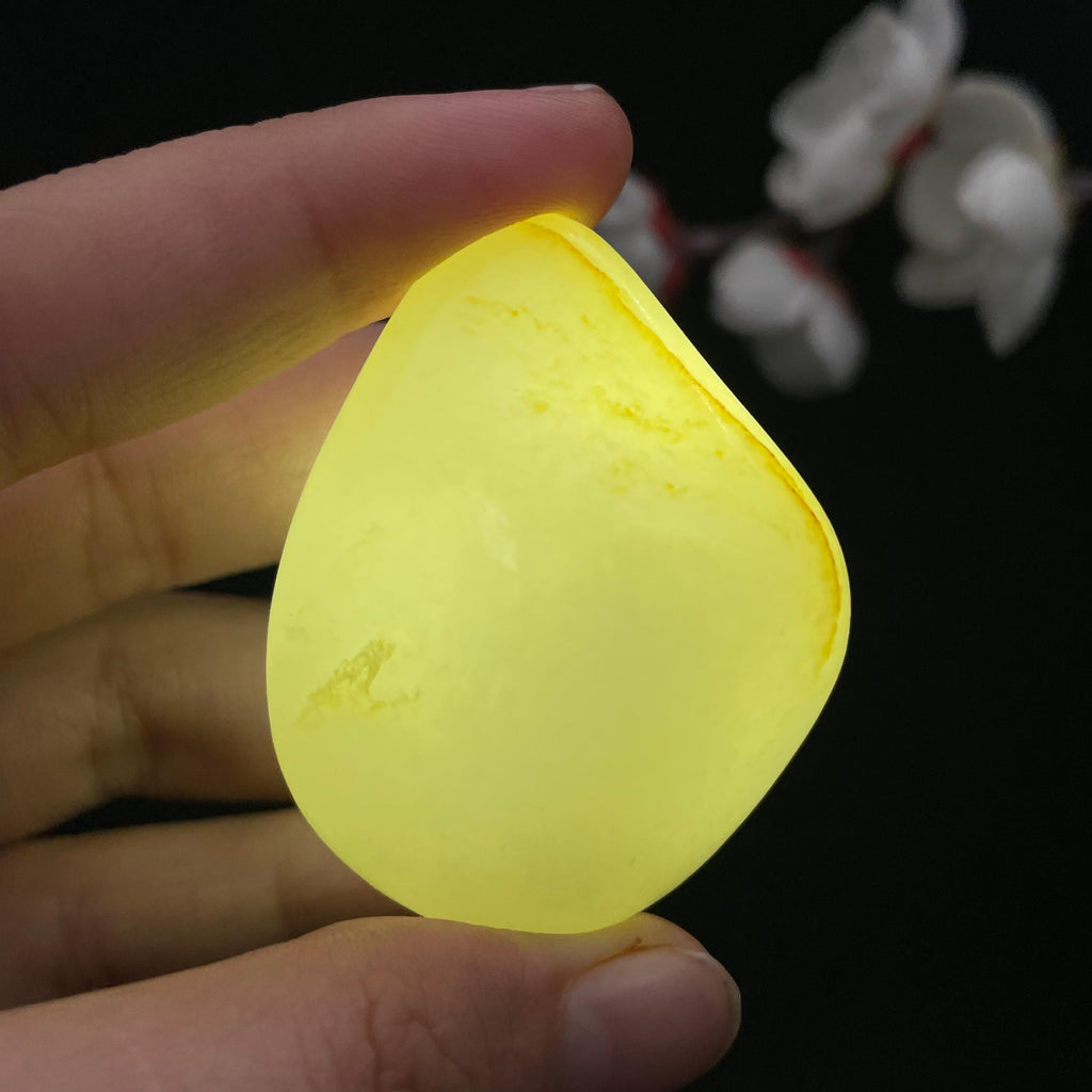 和田玉白玉带洒金皮籽料（49.2g）