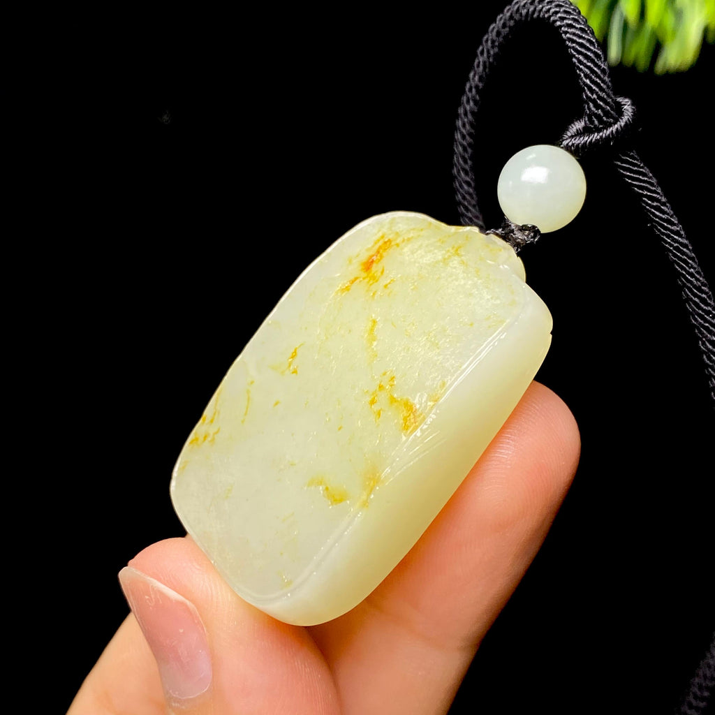 和田玉籽料无事牌（25.3g）