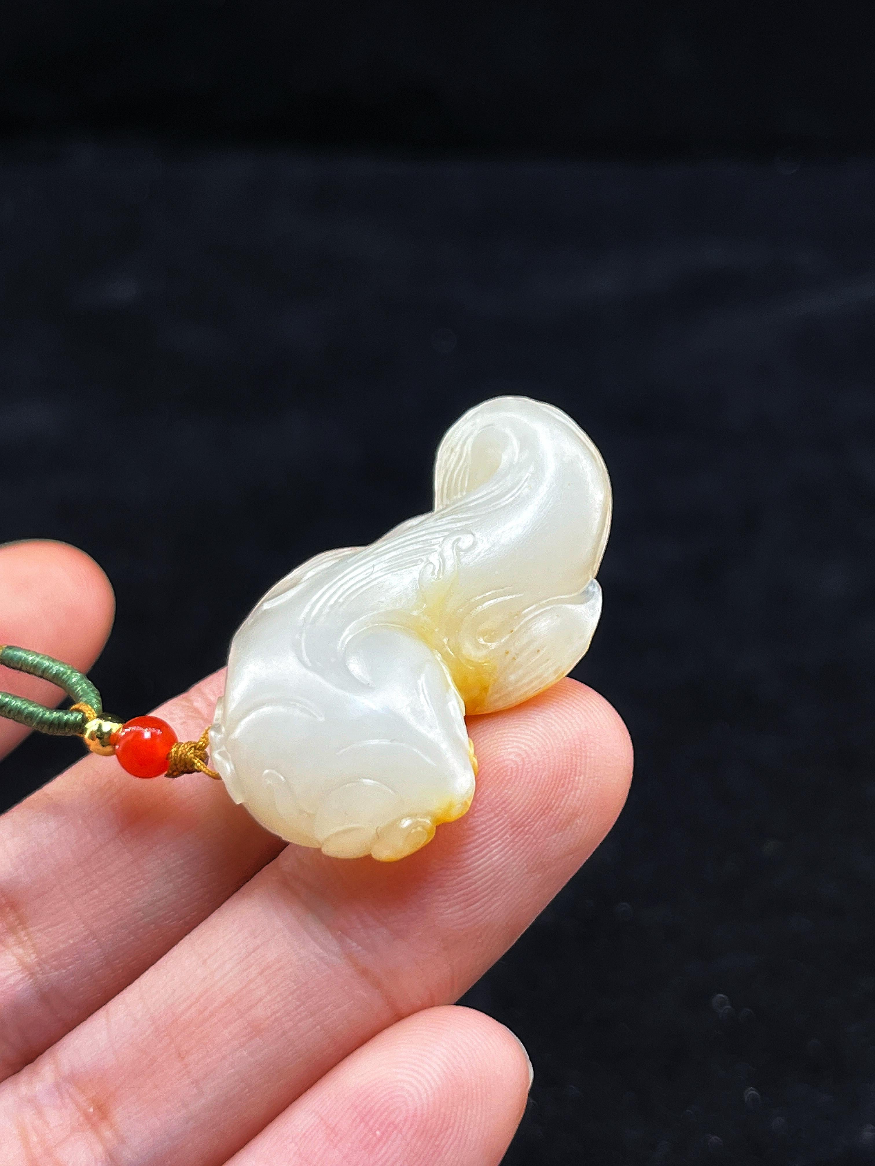 籽料龙鱼挂件（16.2g）