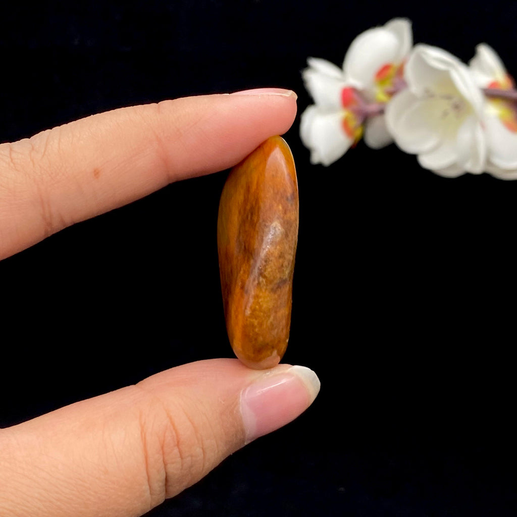 和田玉黄沁皮籽料挂件（21.2g）