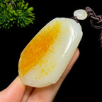 和田玉籽料仿古无事牌（58.0g）