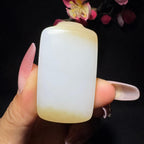 和田玉糖白玉平安牌（31.5g）