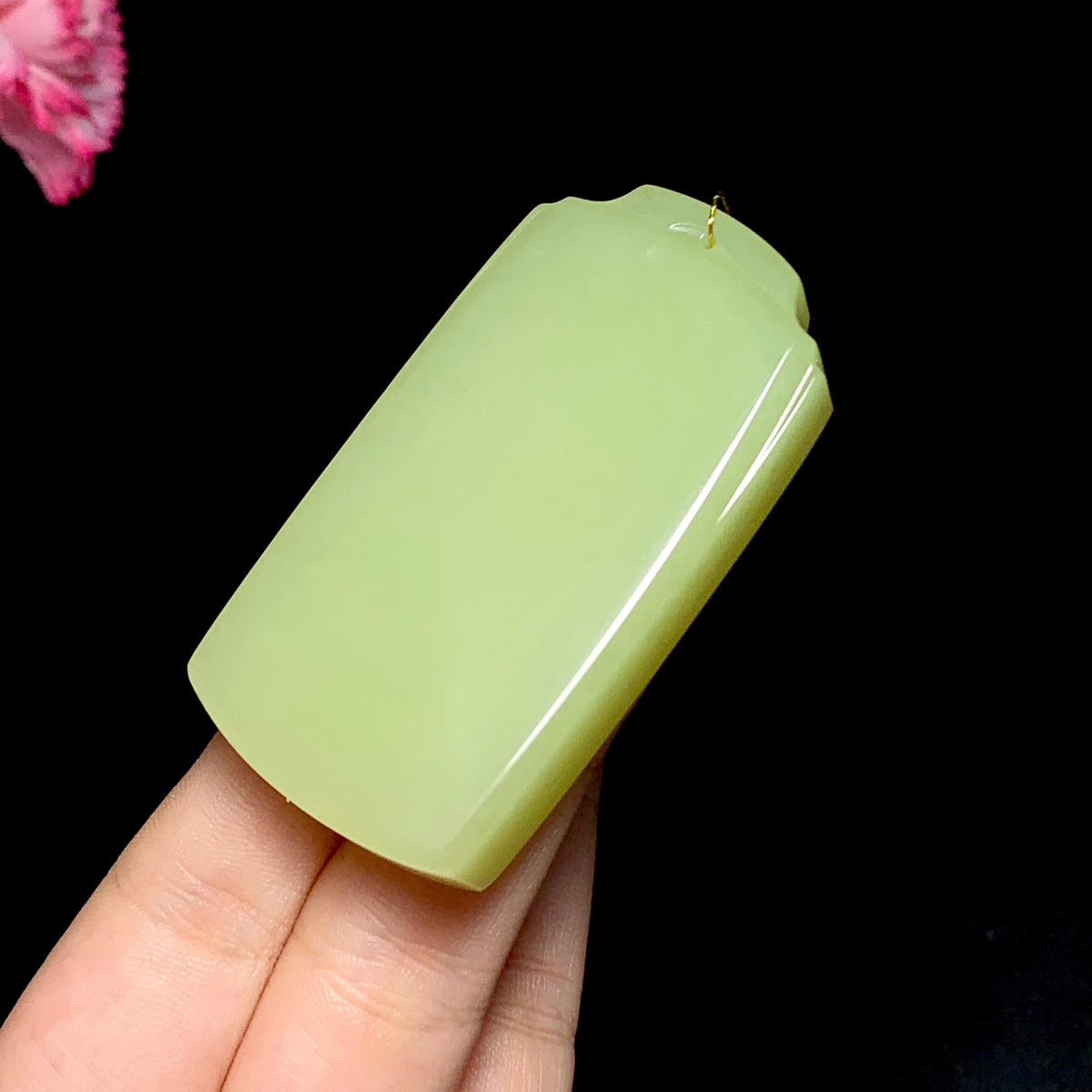 和田黄口平安无事牌（65.0g）