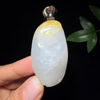 和田玉籽料挂件喜上眉梢（23.3g）