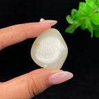 和田玉白玉带黄皮籽料挂件（25g）