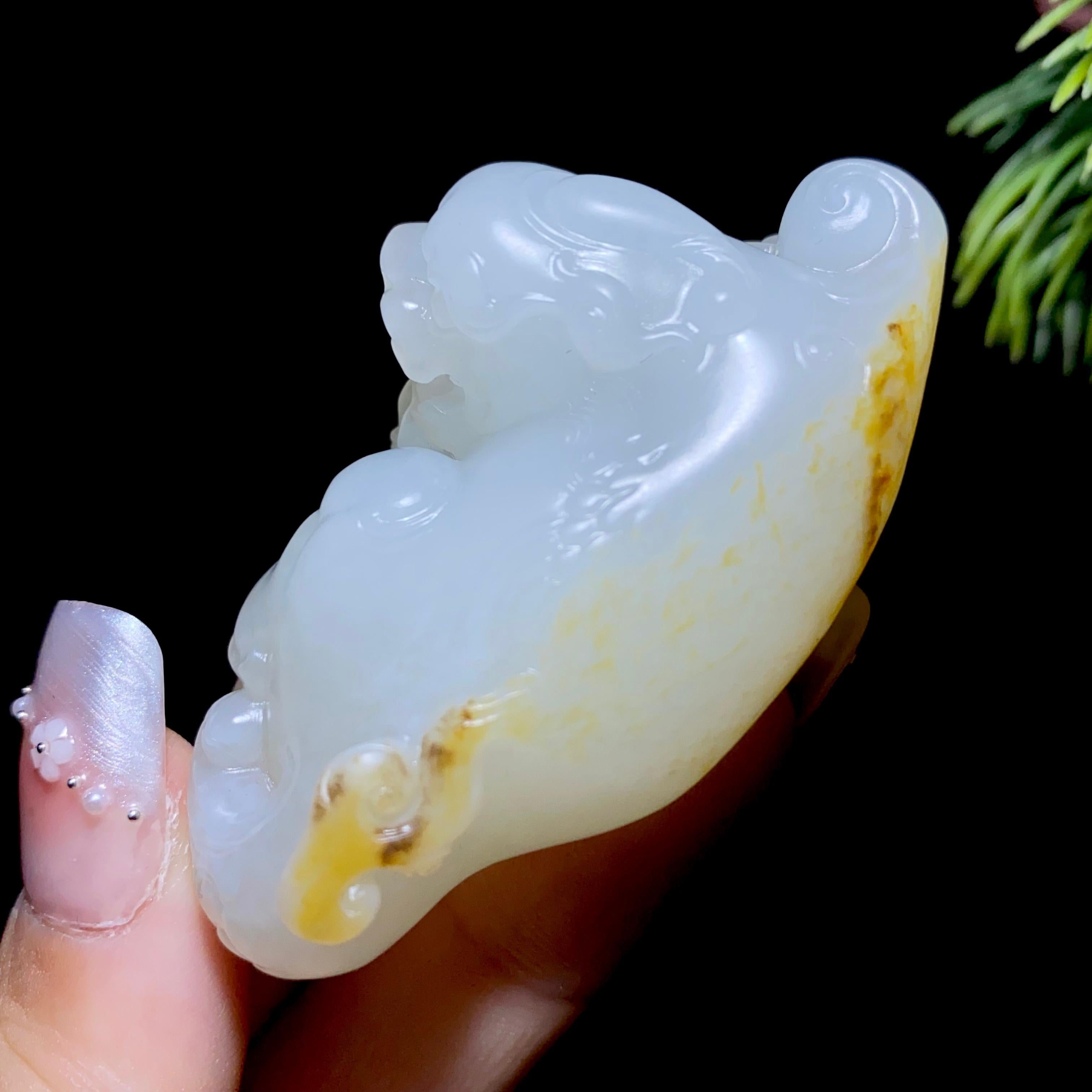 和田玉 【籽料】 貔貅 红皮 内包物無し1級品‼️ 【国家鑑定機関認可済】 和田玉 【籽料】 貔貅 红皮 内包物無し1級品‼️ 【国家鑑定