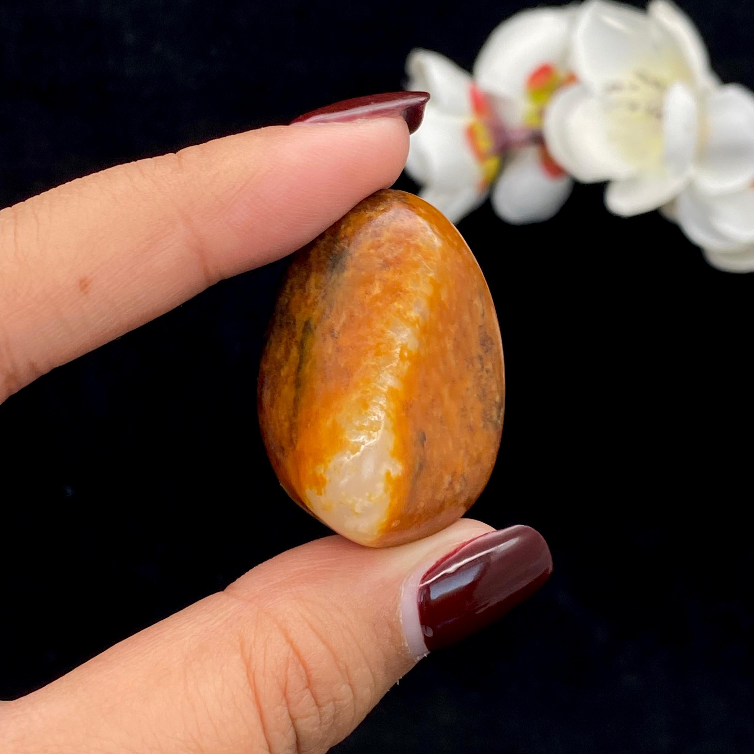 和田玉红沁皮籽料原石（26.3g）