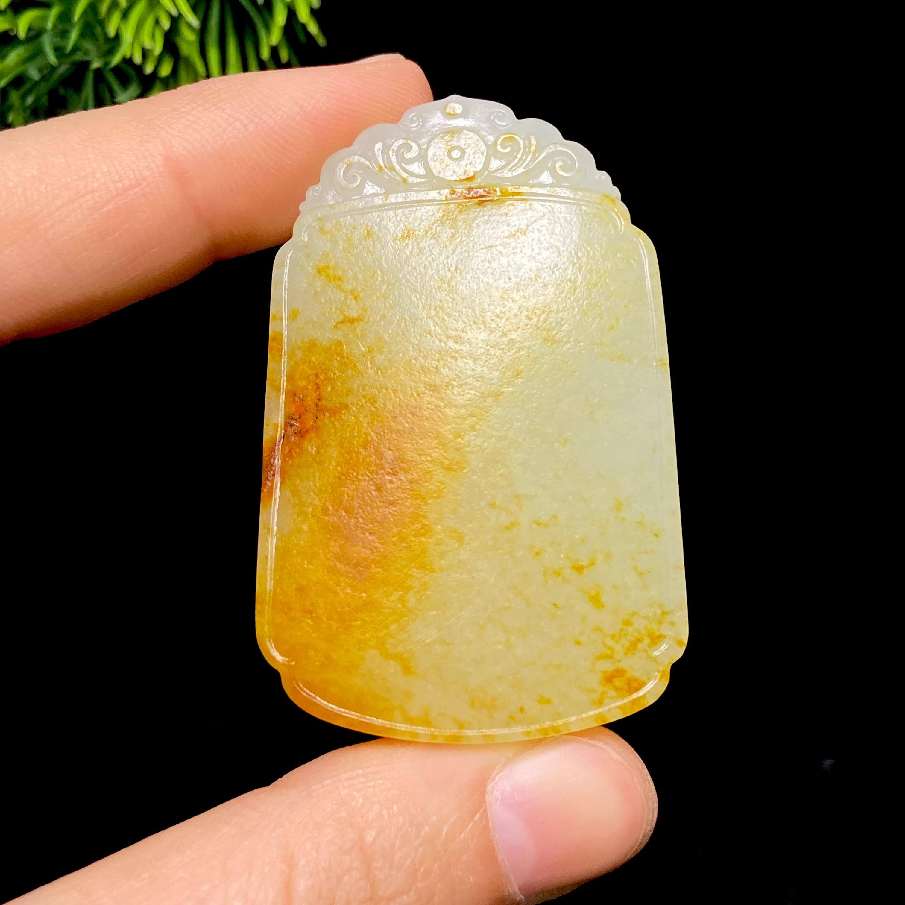 和田玉籽料无事牌（48.9g）