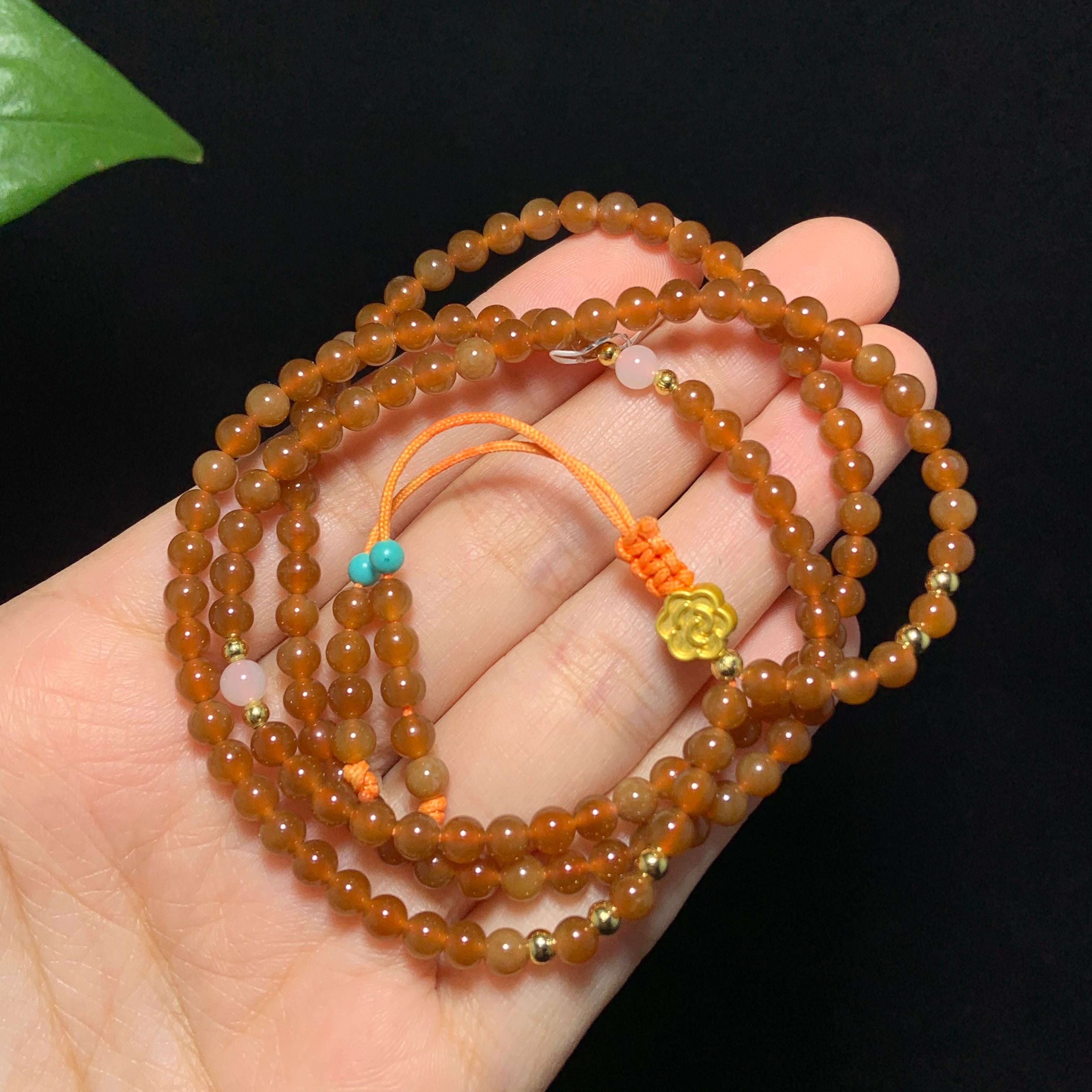 高品质新疆且末全糖小米珠108颗项链（15.4g）