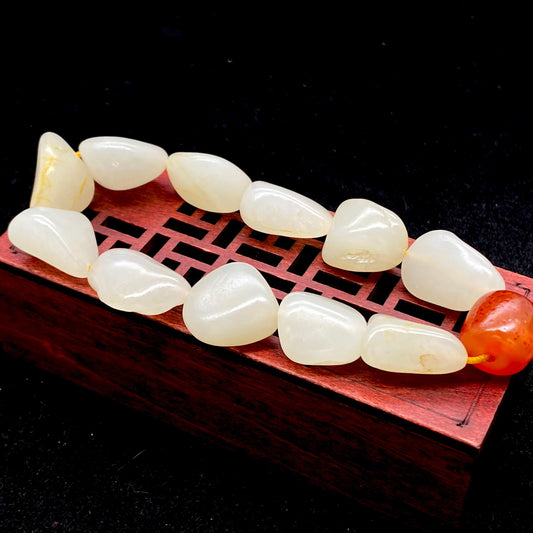 和田玉-白玉【精品手串】（42.3g）