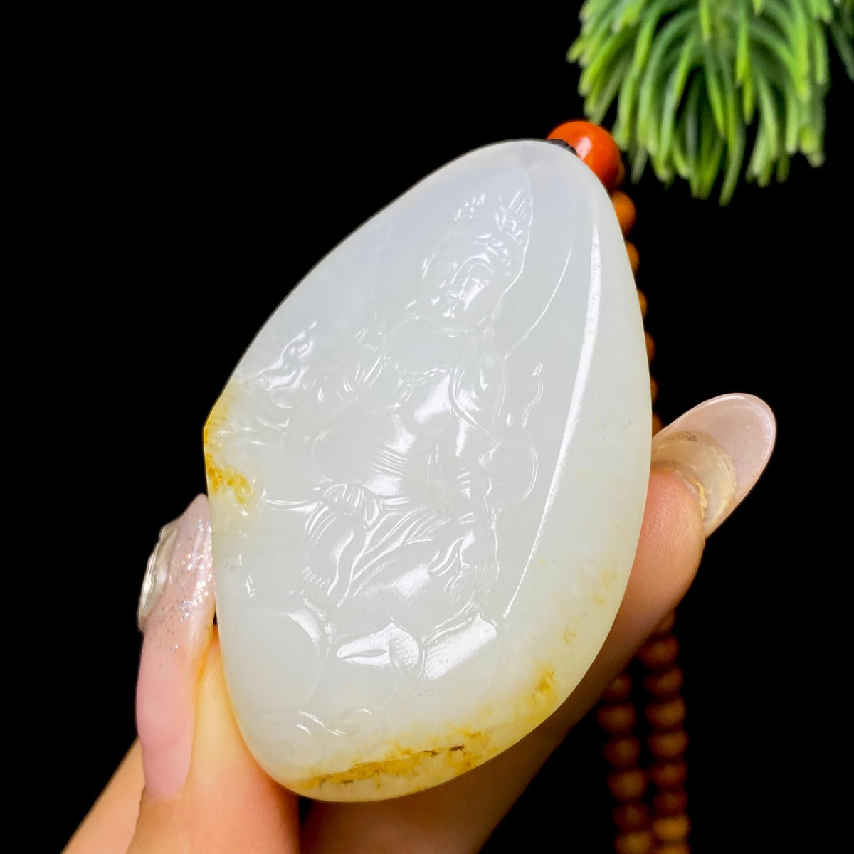 和田玉籽料观音（54.3g）