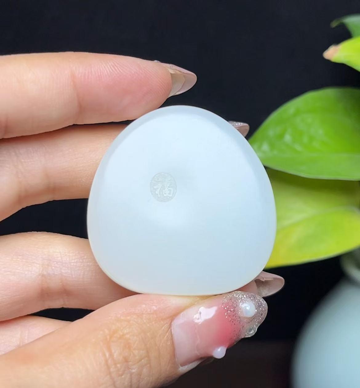 和田白玉 寿老人 唐物 清朝 羊脂玉 最高ランク 羊脂白玉 寿老人 SC1002 | 和田玉・天珠販売