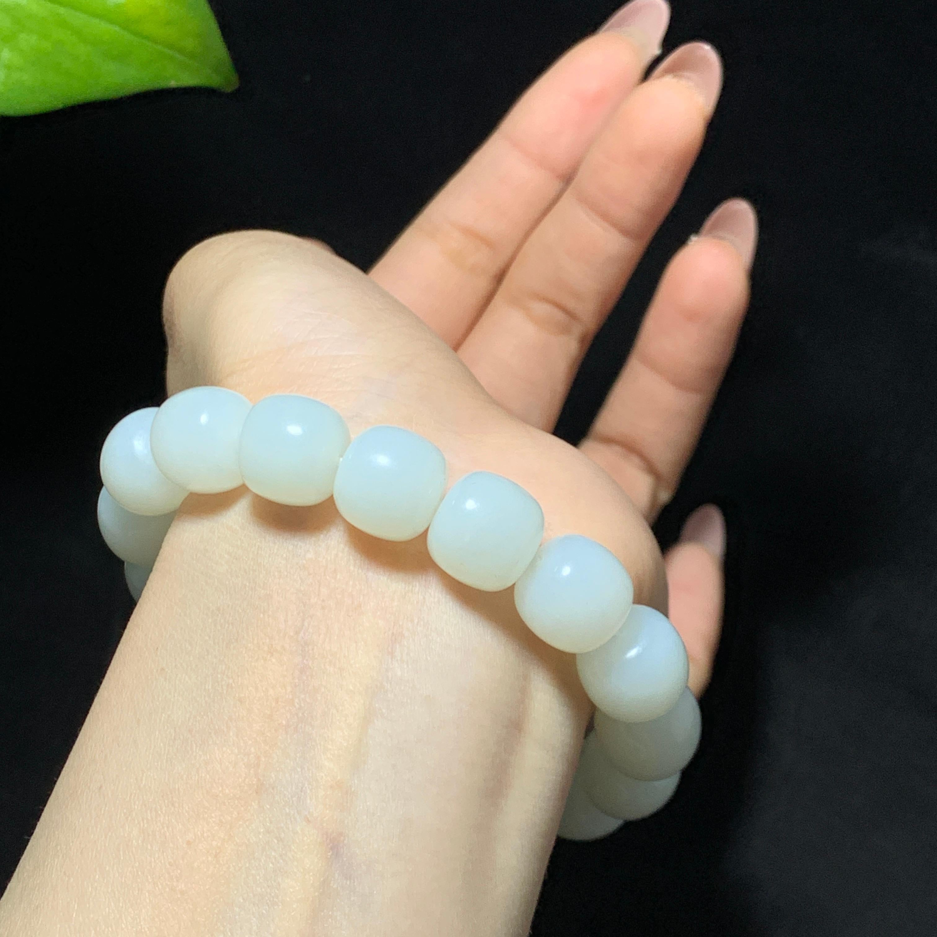 和田山料白玉老型珠手串（60.0g）