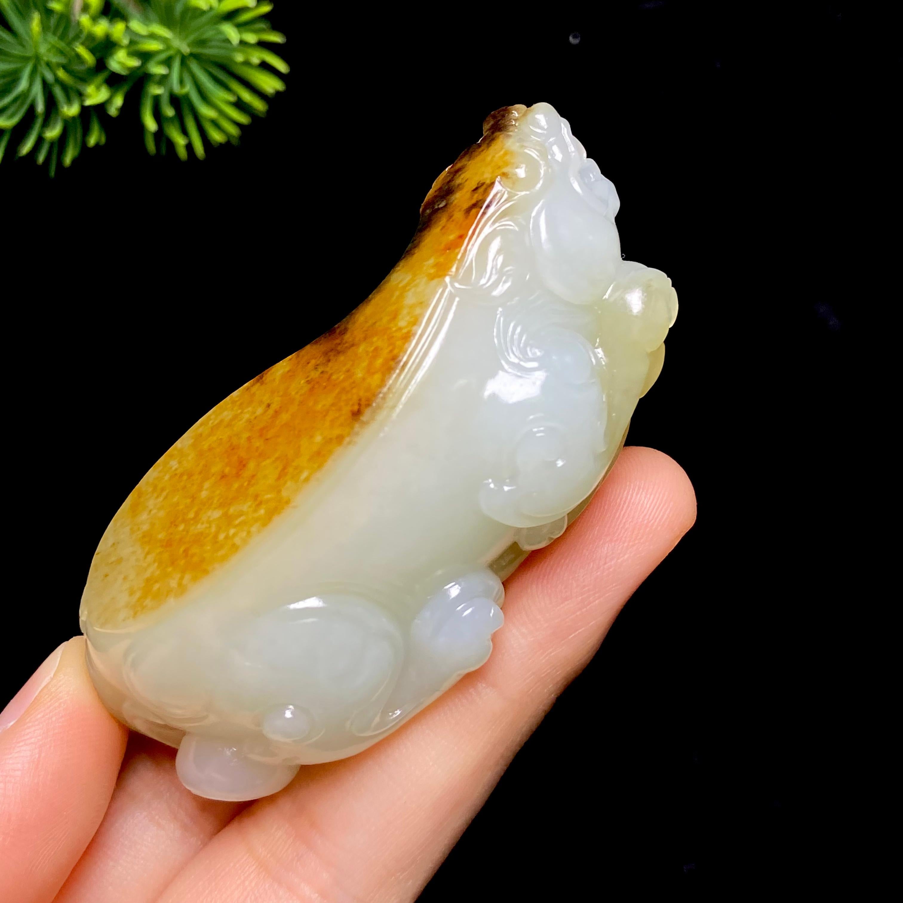 和田玉籽料貔貅（88.4g）