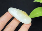 新疆和田玉且末糖羊脂玉观音佛吉祥如意（27.6g）