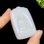 和田玉白玉大日如来（45.6g）