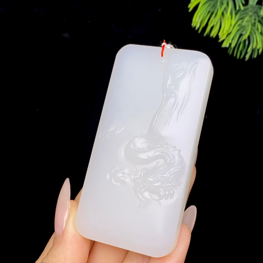 和田玉白玉关公（82.7g）