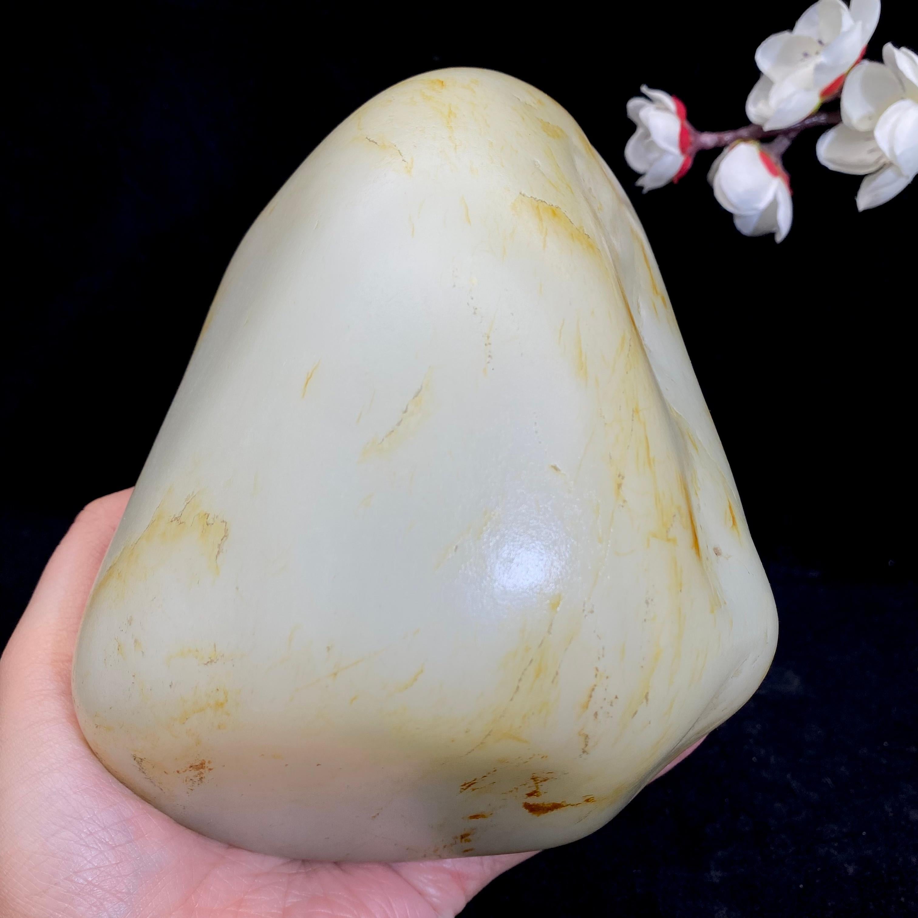 和田玉洒金皮籽料原石（2161.6g）