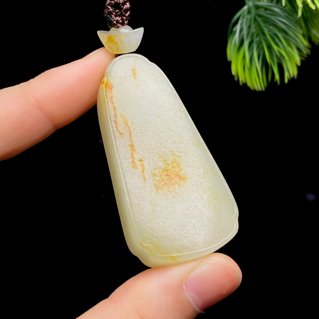 和田玉籽料无事牌（36.1g）