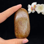 和田玉聚红皮籽料手把件（94.9g）