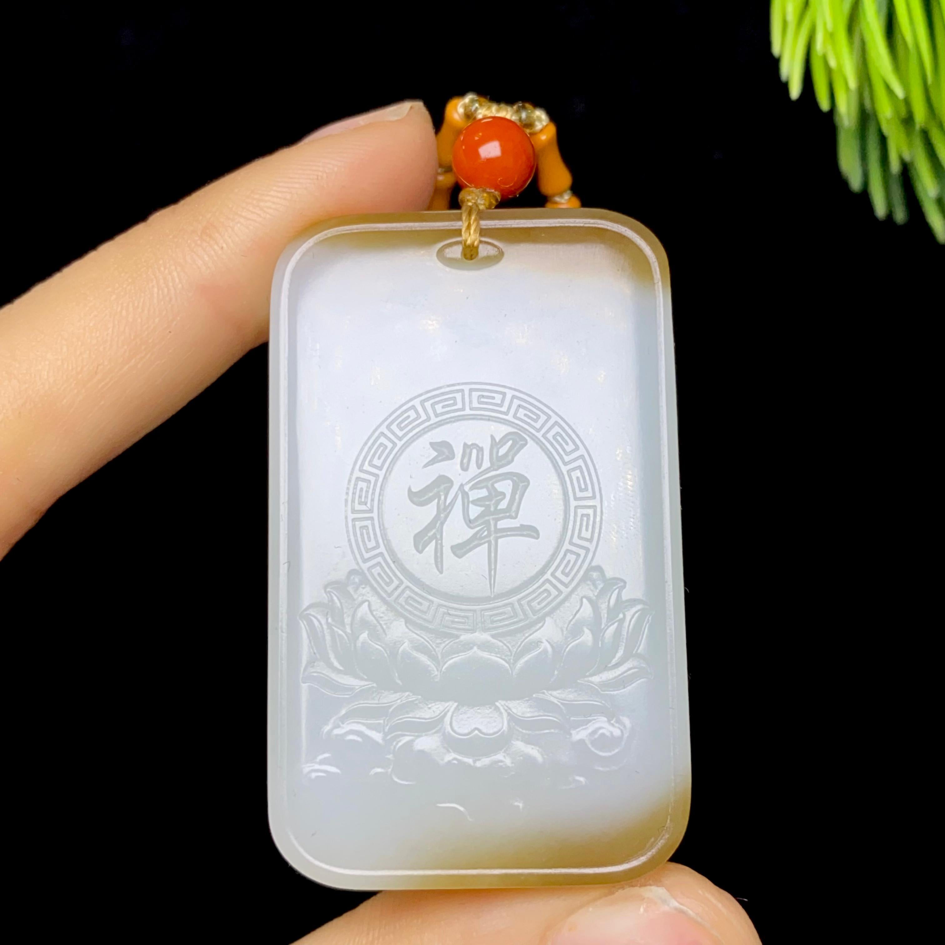 和田玉糖白佛公（29.3g）