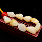和田玉洒金皮【精品手串】（56.3g）