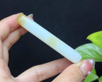 新疆和田玉且末糖羊脂玉平安无事牌（78.2g）