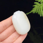 和田玉羊脂白玉糖白无事牌（48.2g）