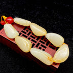 和田玉洒金皮【精品手串】（68.4g）