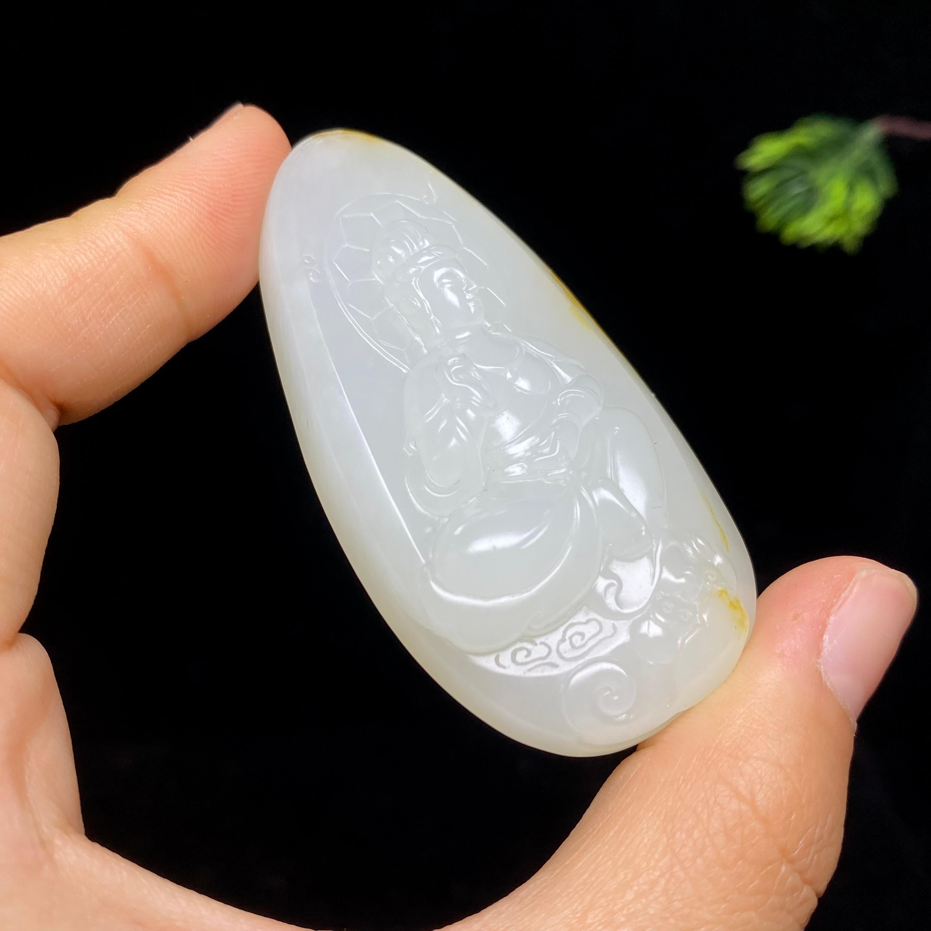 和田玉籽料观音（53.4g）