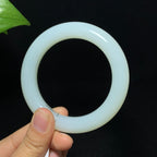 收藏级和田山料羊脂白玉手镯（71.0g）