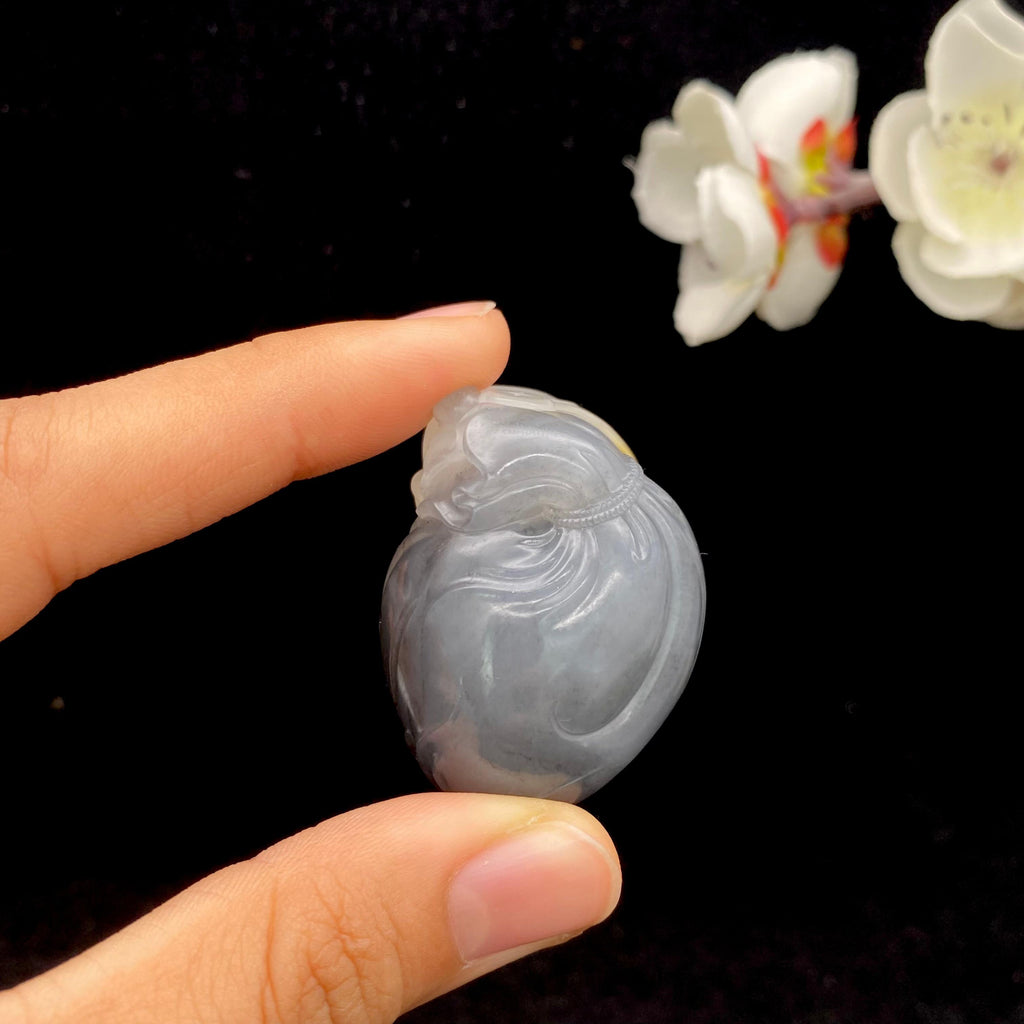 和田玉青花籽料【福猪】（54.6g）