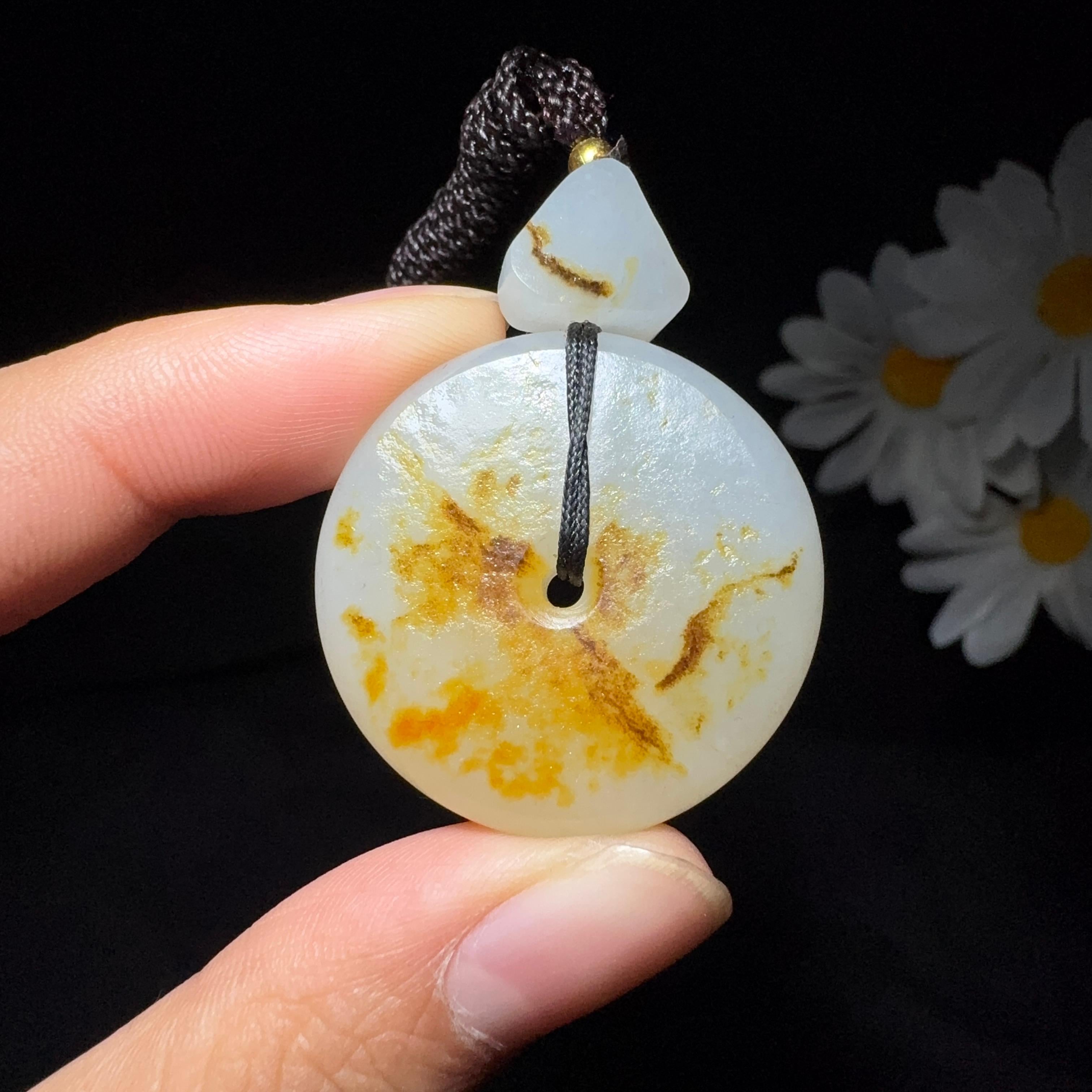 和田玉籽料平安扣（17.9g）