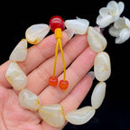 和田玉洒金皮【精品手串】（34.4g）