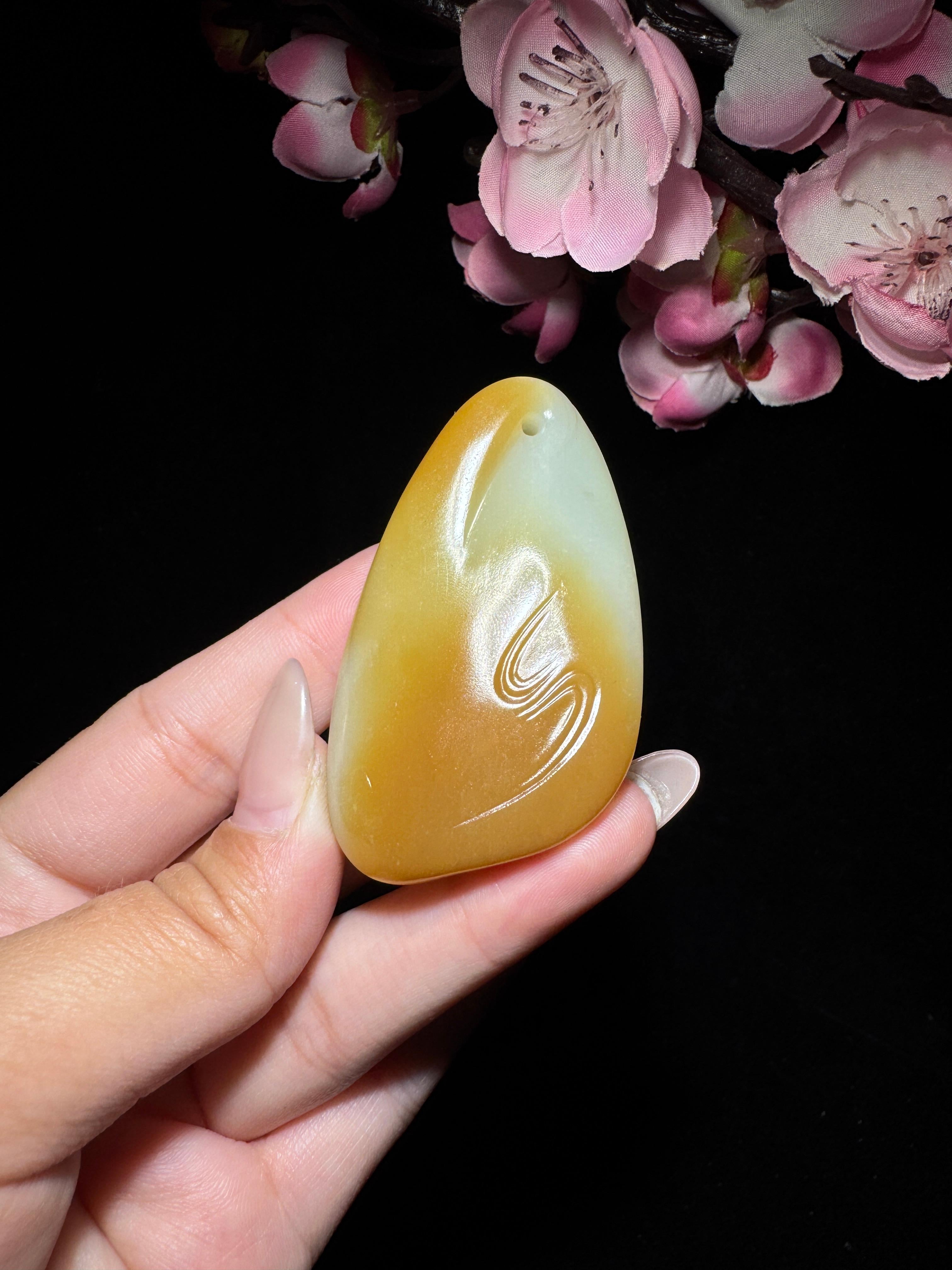 和田玉糖白玉风生水起（46.7g）