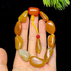 和田玉黄沁皮籽料手串（49.4g）