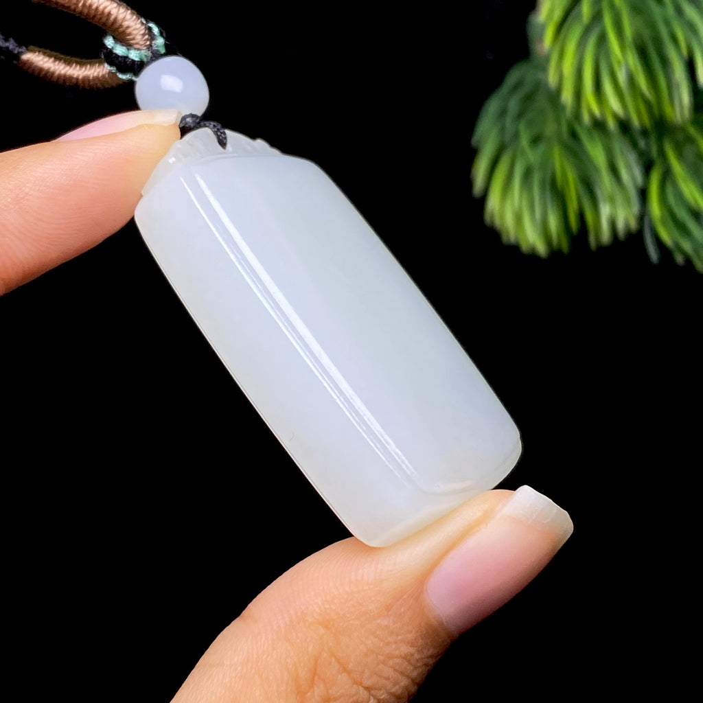 和田玉白玉无事牌（34.3g）