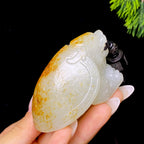 和田玉籽料龙龟把件（114.1g）