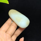 和田山料糖白玉上山虎手把件（100.0g）