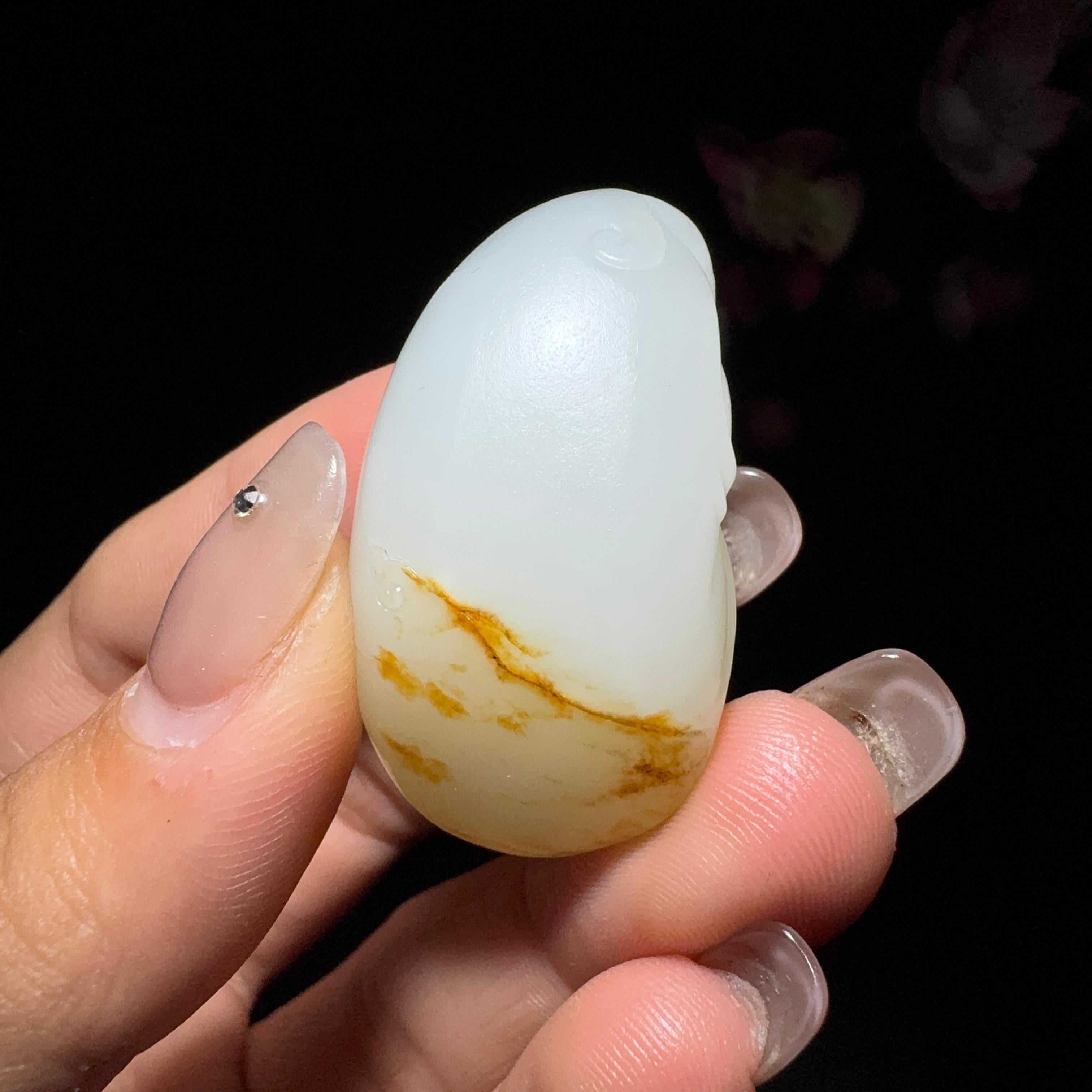 和田玉籽料挂件佛公（25.0g）