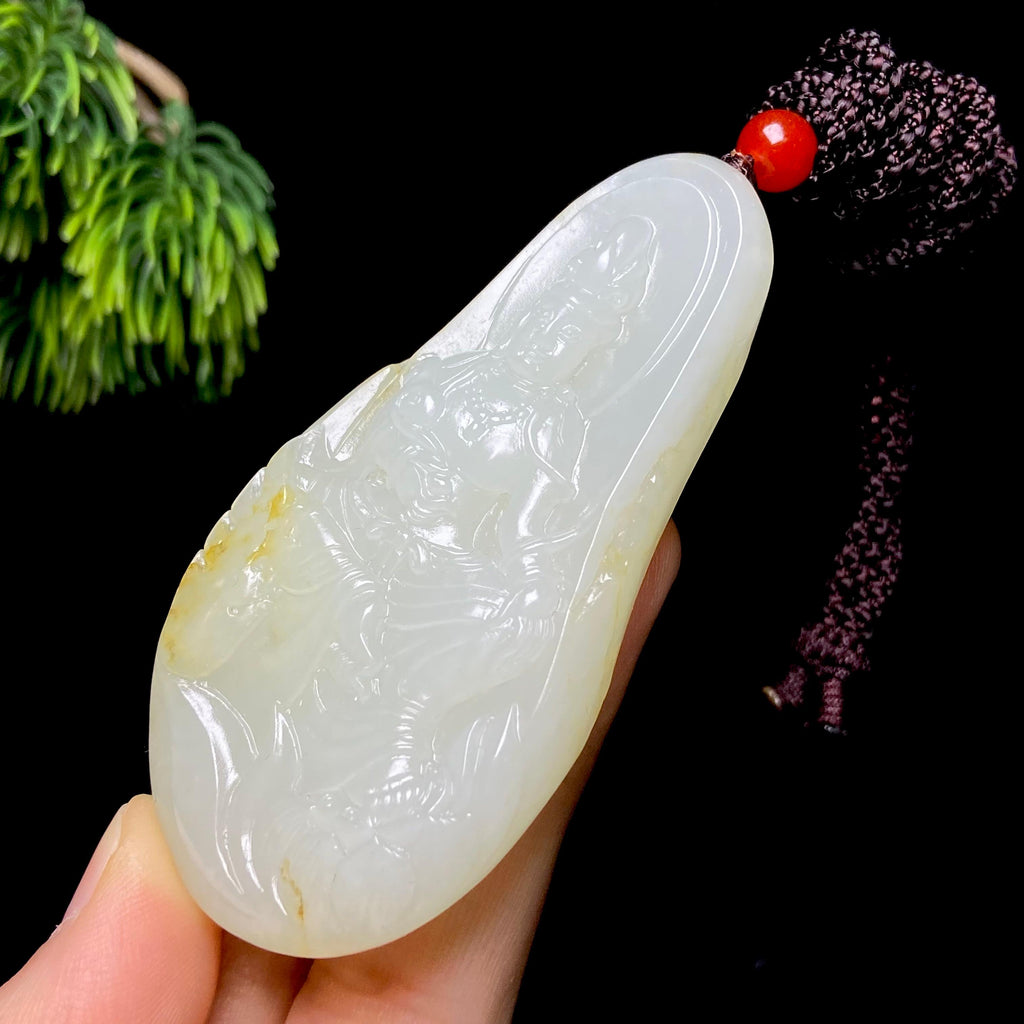 和田玉籽料观音（64.5g）