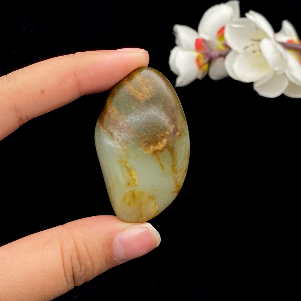 和田玉洒金皮籽料挂件（35.4g）