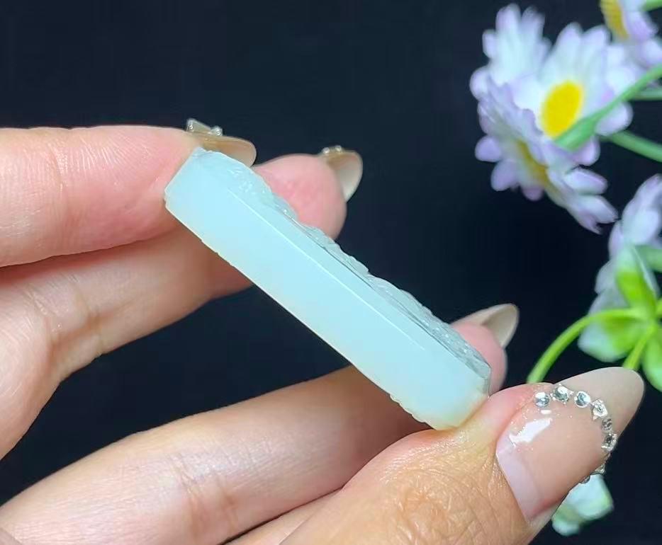 和田玉羊脂玉普贤菩萨（37.3g）
